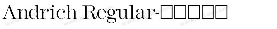 Andrich Regular字体转换